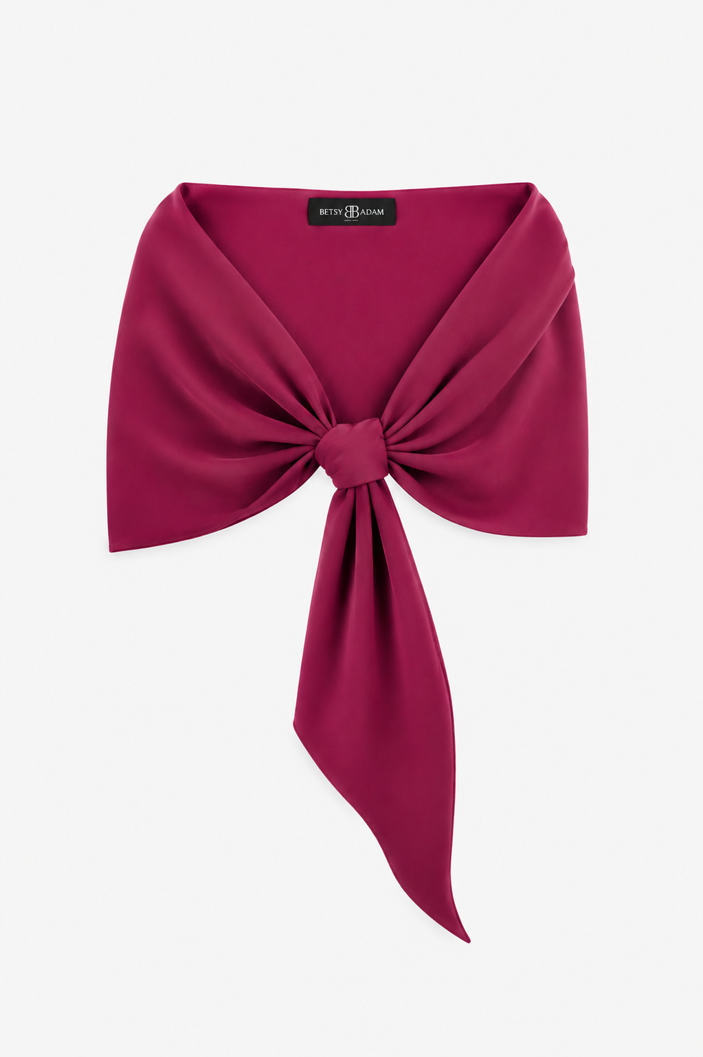 "Carol" Techno Scuba Shawl Wrap Wine