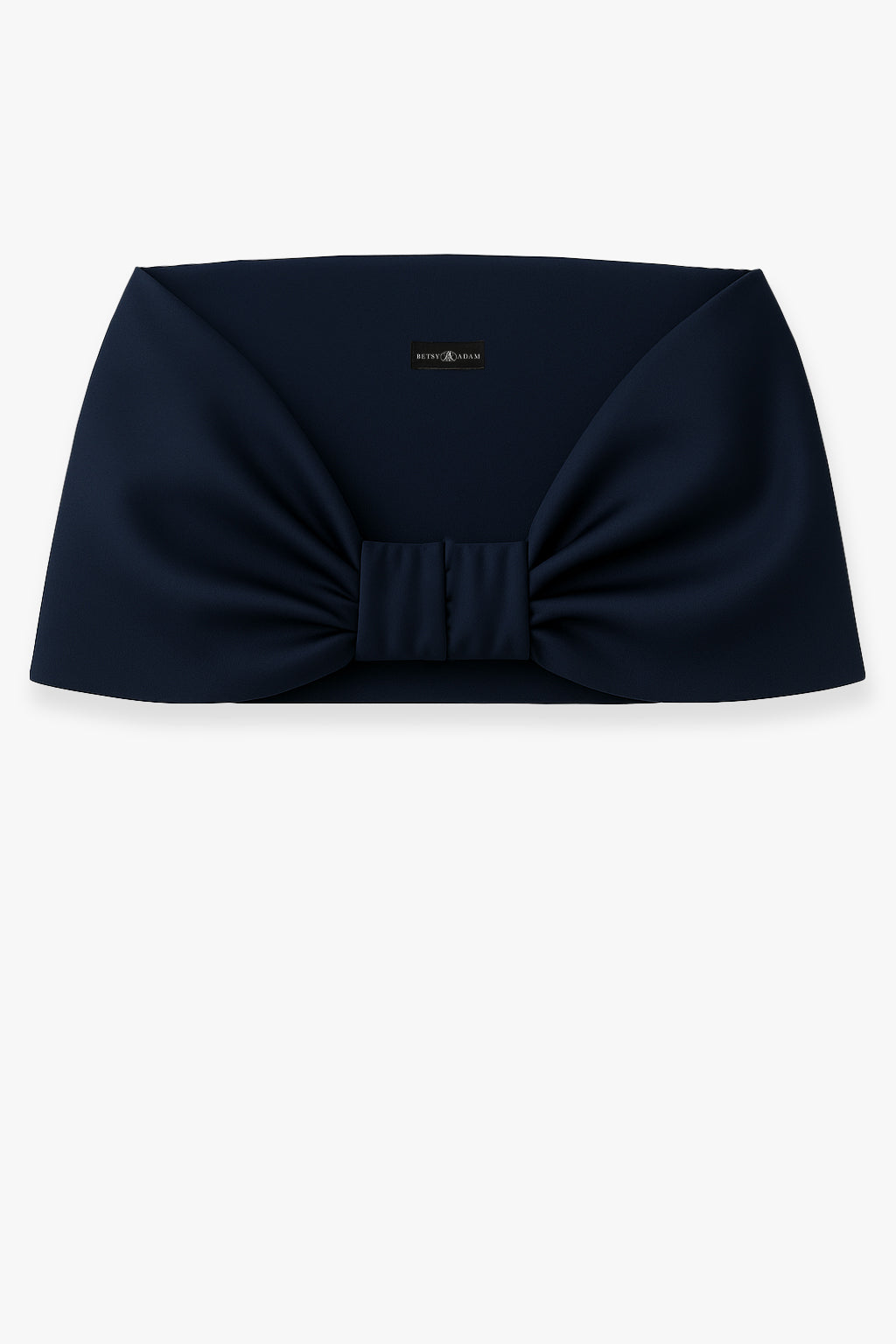 "Thalia" Stretch Mikado Shawl Wrap Navy