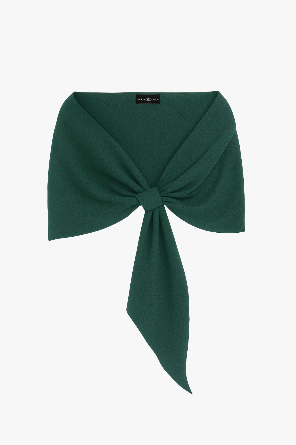 Plus "Carol" Techno Scuba Pull Through Shawl Wrap | Betsy & Adam Red